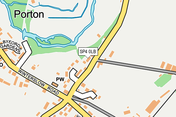 SP4 0LB map - OS OpenMap – Local (Ordnance Survey)