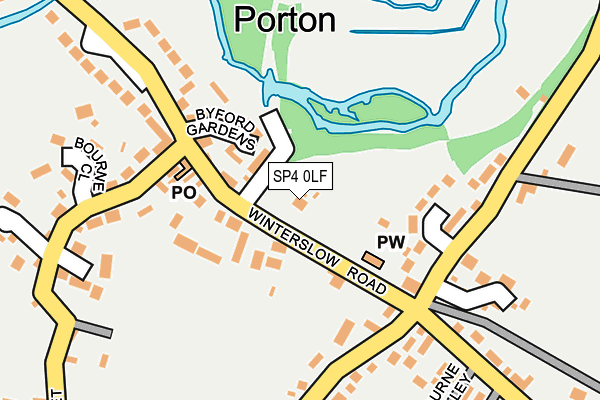 SP4 0LF map - OS OpenMap – Local (Ordnance Survey)