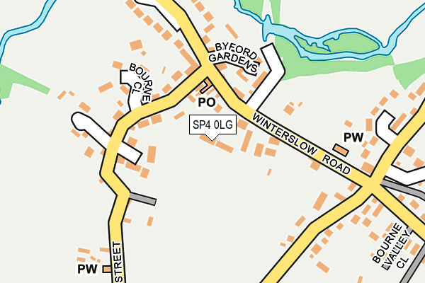 SP4 0LG map - OS OpenMap – Local (Ordnance Survey)