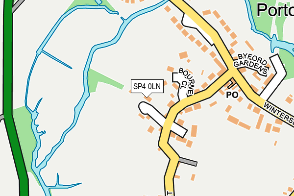 SP4 0LN map - OS OpenMap – Local (Ordnance Survey)