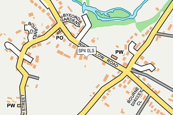 SP4 0LS map - OS OpenMap – Local (Ordnance Survey)