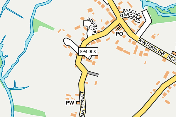 SP4 0LX map - OS OpenMap – Local (Ordnance Survey)