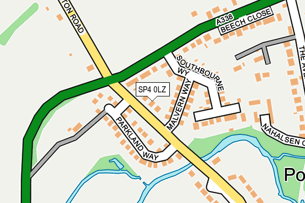 SP4 0LZ map - OS OpenMap – Local (Ordnance Survey)