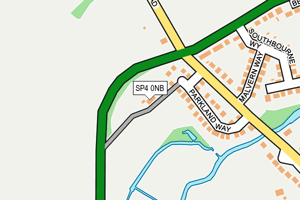 SP4 0NB map - OS OpenMap – Local (Ordnance Survey)