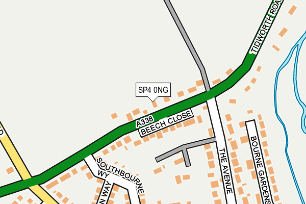 SP4 0NG map - OS OpenMap – Local (Ordnance Survey)