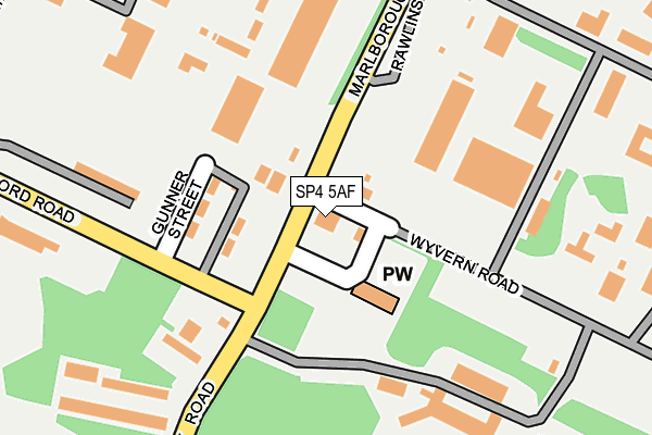 SP4 5AF map - OS OpenMap – Local (Ordnance Survey)