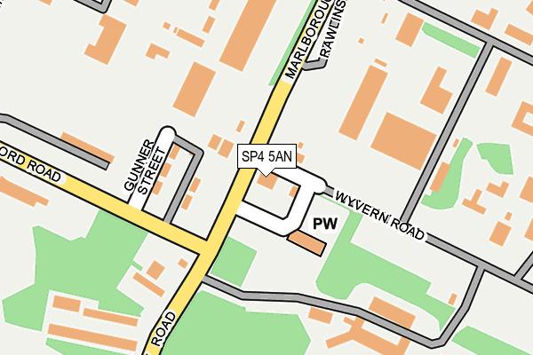 SP4 5AN map - OS OpenMap – Local (Ordnance Survey)