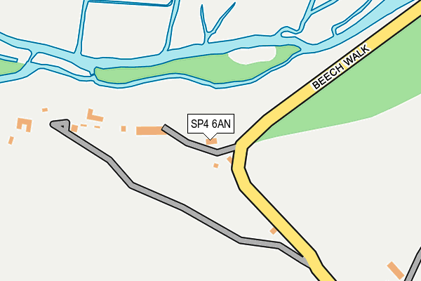 SP4 6AN map - OS OpenMap – Local (Ordnance Survey)