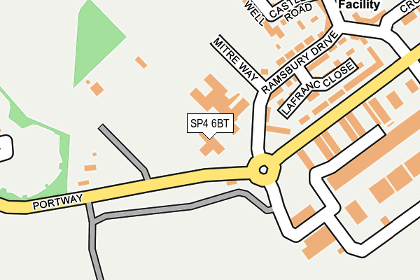 SP4 6BT map - OS OpenMap – Local (Ordnance Survey)