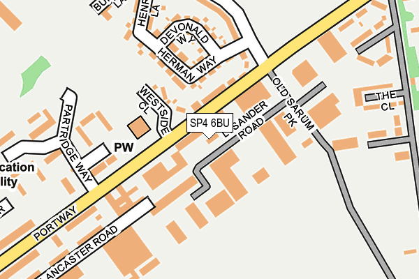 SP4 6BU map - OS OpenMap – Local (Ordnance Survey)