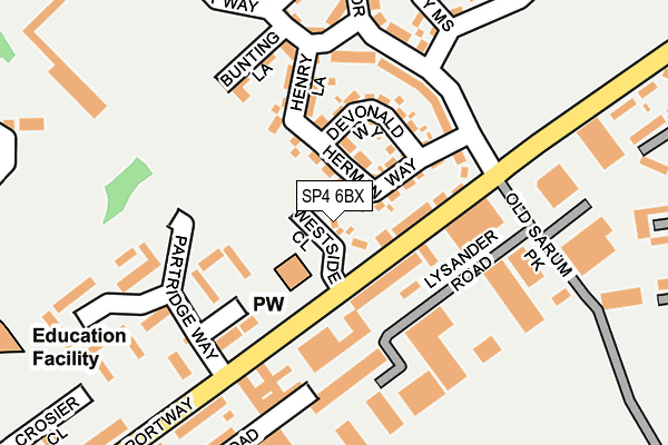 SP4 6BX map - OS OpenMap – Local (Ordnance Survey)