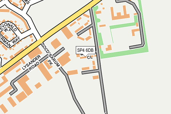 SP4 6DB map - OS OpenMap – Local (Ordnance Survey)