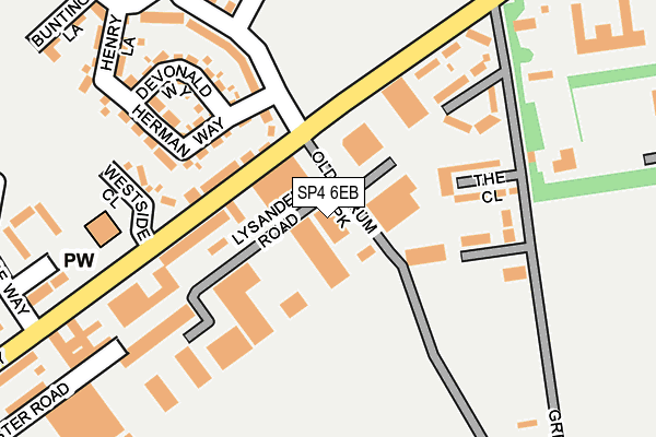 SP4 6EB map - OS OpenMap – Local (Ordnance Survey)