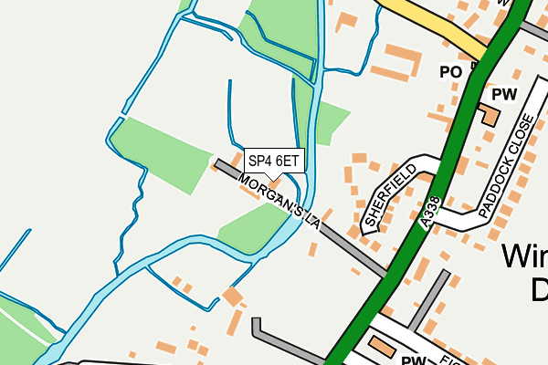 SP4 6ET map - OS OpenMap – Local (Ordnance Survey)