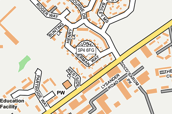 SP4 6FG map - OS OpenMap – Local (Ordnance Survey)