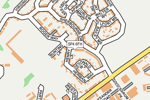 SP4 6FH map - OS OpenMap – Local (Ordnance Survey)