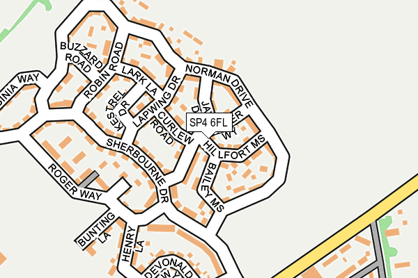 SP4 6FL map - OS OpenMap – Local (Ordnance Survey)