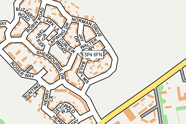 SP4 6FN map - OS OpenMap – Local (Ordnance Survey)