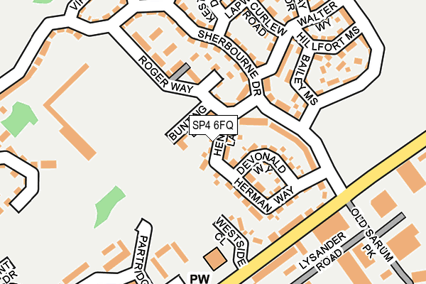 SP4 6FQ map - OS OpenMap – Local (Ordnance Survey)