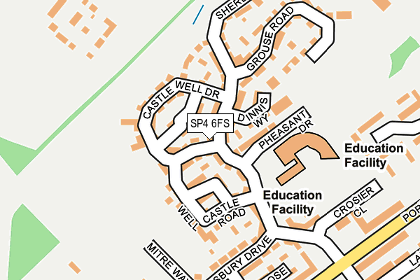 SP4 6FS map - OS OpenMap – Local (Ordnance Survey)