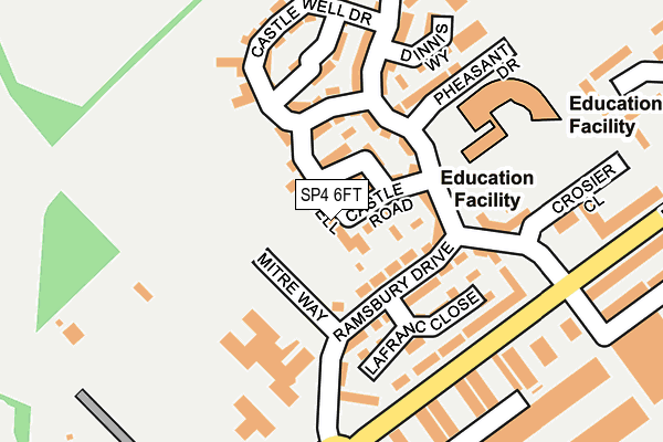 SP4 6FT map - OS OpenMap – Local (Ordnance Survey)