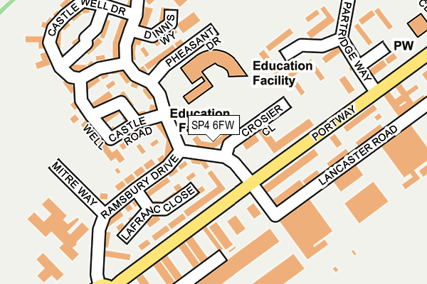 SP4 6FW map - OS OpenMap – Local (Ordnance Survey)