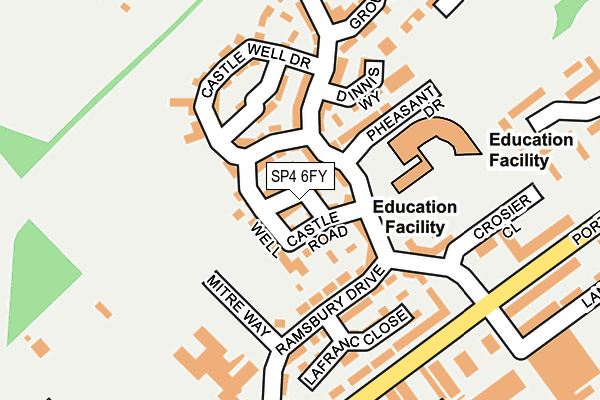 SP4 6FY map - OS OpenMap – Local (Ordnance Survey)