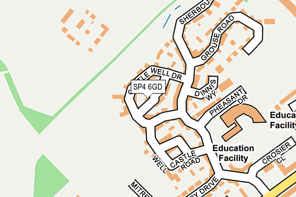 SP4 6GD map - OS OpenMap – Local (Ordnance Survey)