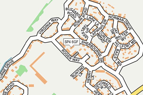 SP4 6GF map - OS OpenMap – Local (Ordnance Survey)