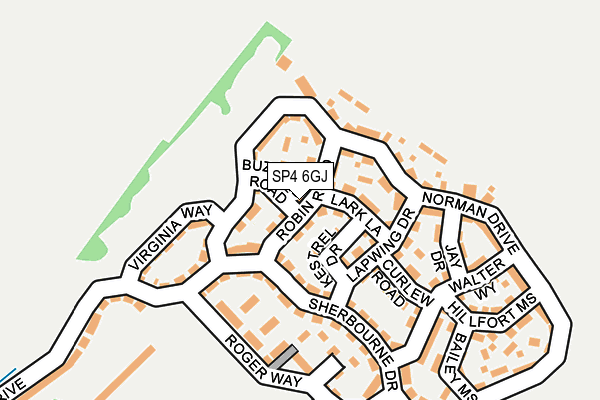 SP4 6GJ map - OS OpenMap – Local (Ordnance Survey)