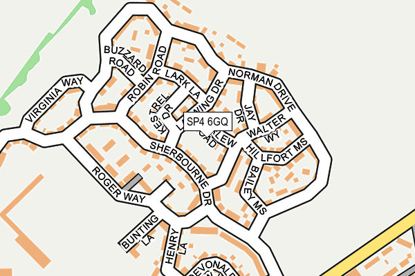 SP4 6GQ map - OS OpenMap – Local (Ordnance Survey)
