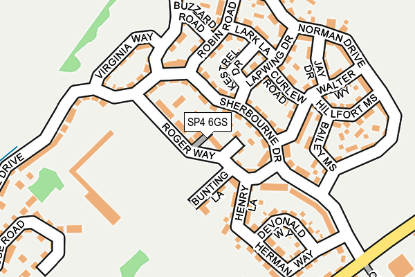 SP4 6GS map - OS OpenMap – Local (Ordnance Survey)