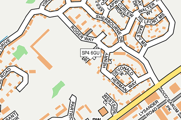 SP4 6GU map - OS OpenMap – Local (Ordnance Survey)