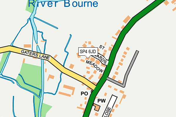 SP4 6JD map - OS OpenMap – Local (Ordnance Survey)