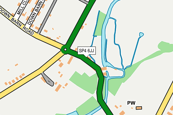 SP4 6JJ map - OS OpenMap – Local (Ordnance Survey)