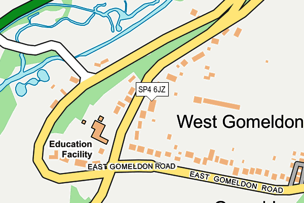 SP4 6JZ map - OS OpenMap – Local (Ordnance Survey)