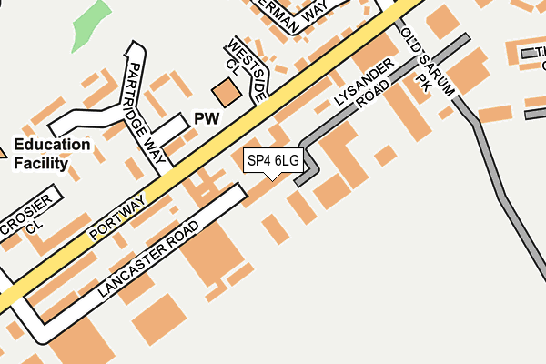 SP4 6LG map - OS OpenMap – Local (Ordnance Survey)