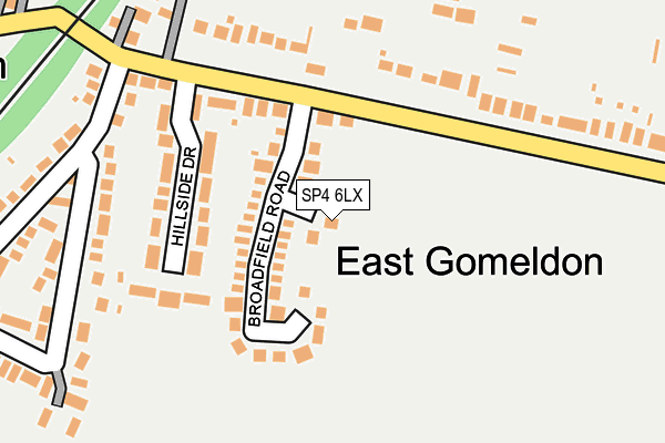 SP4 6LX map - OS OpenMap – Local (Ordnance Survey)