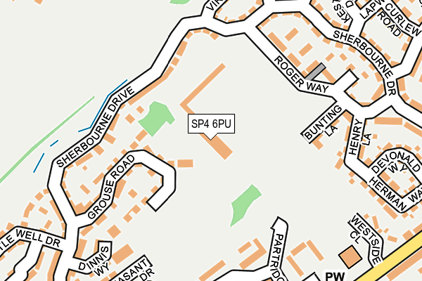 SP4 6PU map - OS OpenMap – Local (Ordnance Survey)