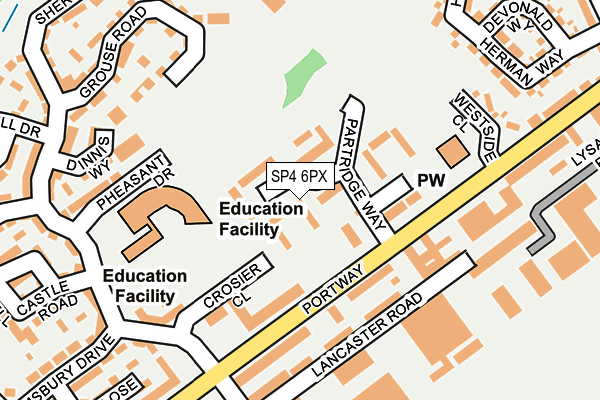 SP4 6PX map - OS OpenMap – Local (Ordnance Survey)