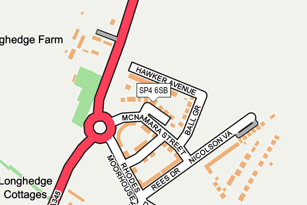 SP4 6SB map - OS OpenMap – Local (Ordnance Survey)