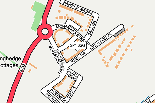 SP4 6SG map - OS OpenMap – Local (Ordnance Survey)