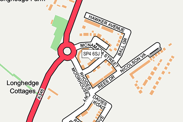 SP4 6SJ map - OS OpenMap – Local (Ordnance Survey)