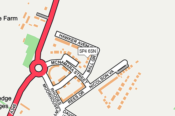 SP4 6SN map - OS OpenMap – Local (Ordnance Survey)