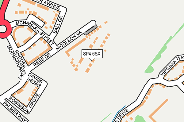 SP4 6SX map - OS OpenMap – Local (Ordnance Survey)