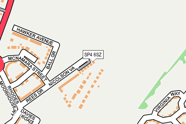 SP4 6SZ map - OS OpenMap – Local (Ordnance Survey)