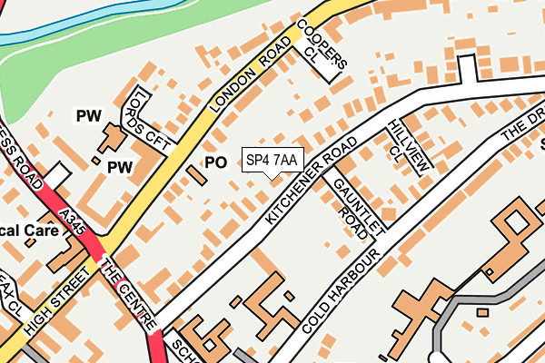 SP4 7AA map - OS OpenMap – Local (Ordnance Survey)