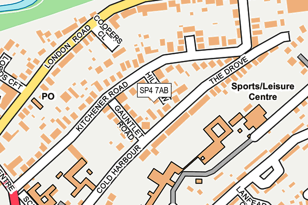 SP4 7AB map - OS OpenMap – Local (Ordnance Survey)