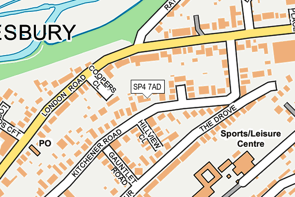 SP4 7AD map - OS OpenMap – Local (Ordnance Survey)