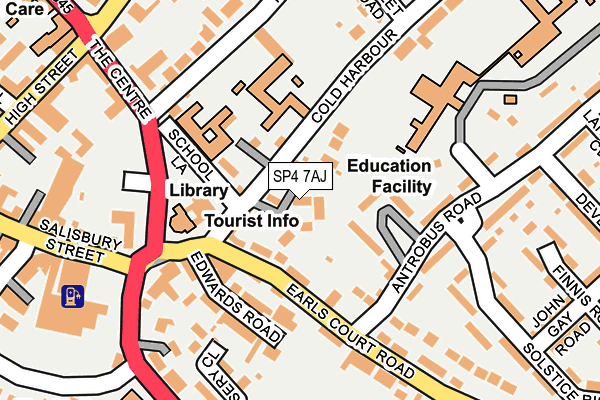 SP4 7AJ map - OS OpenMap – Local (Ordnance Survey)